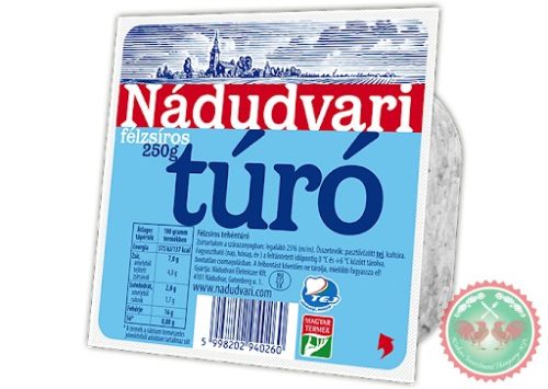 Nádudvari félzsíros túró 250 g