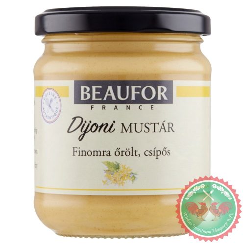 Dijoni finomra őrölt, csípős mustár /200 g/