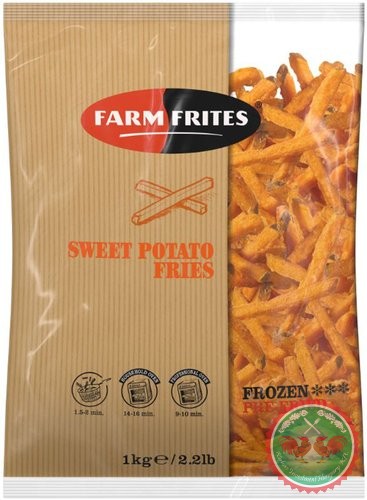 Édesburgonya hasáb (farm frites sweet potato, 9mm)