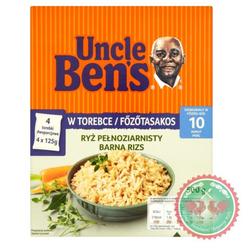 Uncle Ben's Rizs, barna, 500gr