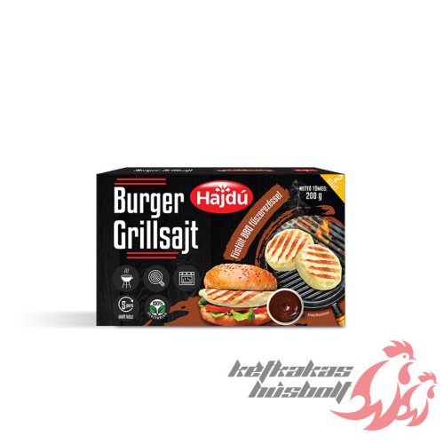 Hajdú grillsajt bbq fürtölt burger 200g