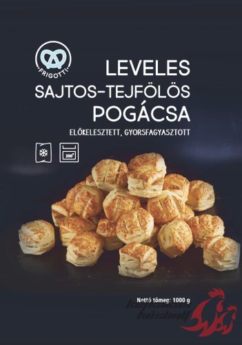 Sajtos-tejfölös pogácsa gyorsfagyasztott 1kg