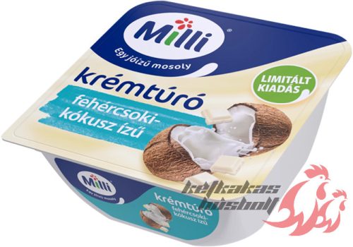 Milli krémtúró Fehércsokis-kókusz 90g